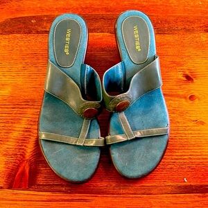 Ladies teal wedges 9.5